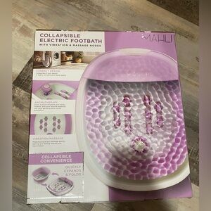Mahli Collapsible Electric Footbath in Purple and White